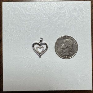 Elegant Silver Heart Pendant